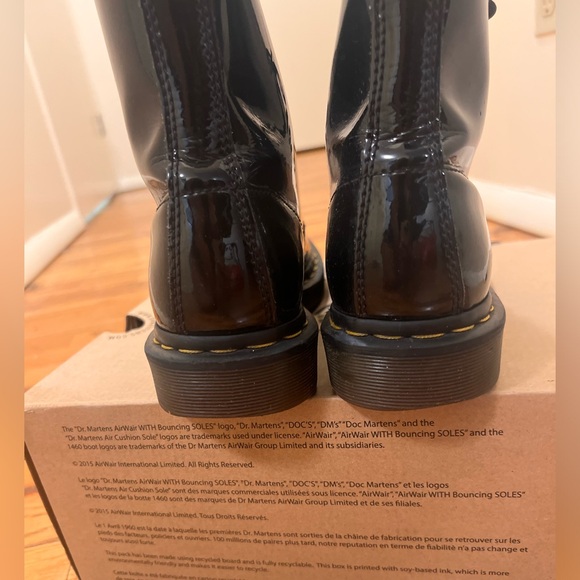 Dr Martens Boots (Women) Black Patent - Size 8 - Picture 4 of 8